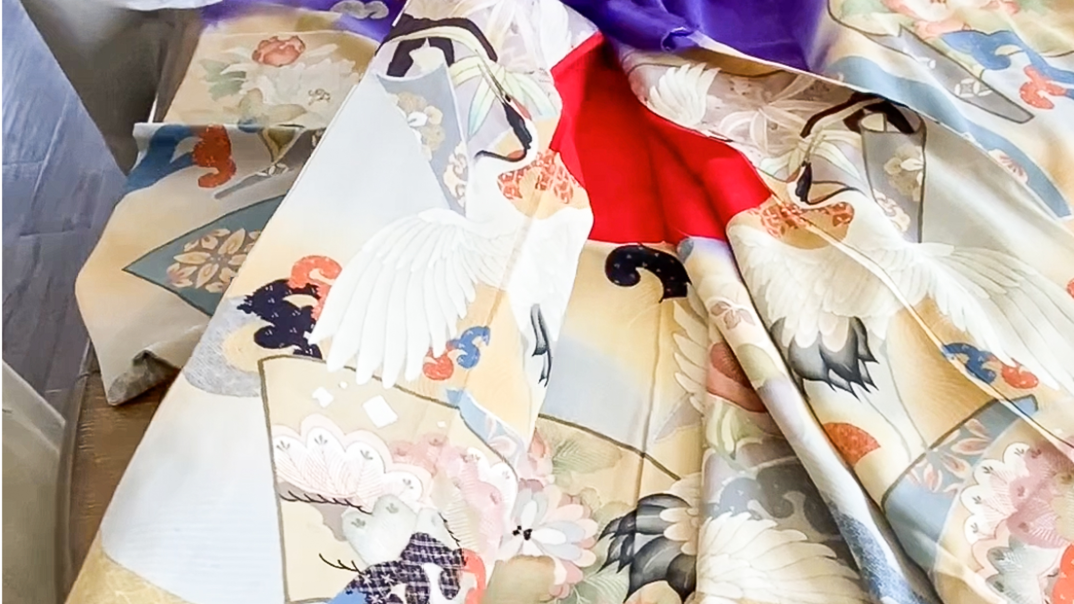 日系人強制収容所へ持っていかれ、のちに孫の結婚式で着られた婚礼着物